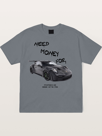 Porsche 992 GT3 RS Need Money Cotton T-shirt....