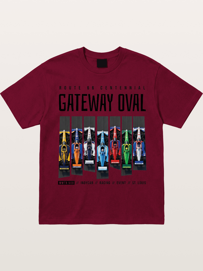 Vertical Grid Gateway Oval Art Gildan T-shirt