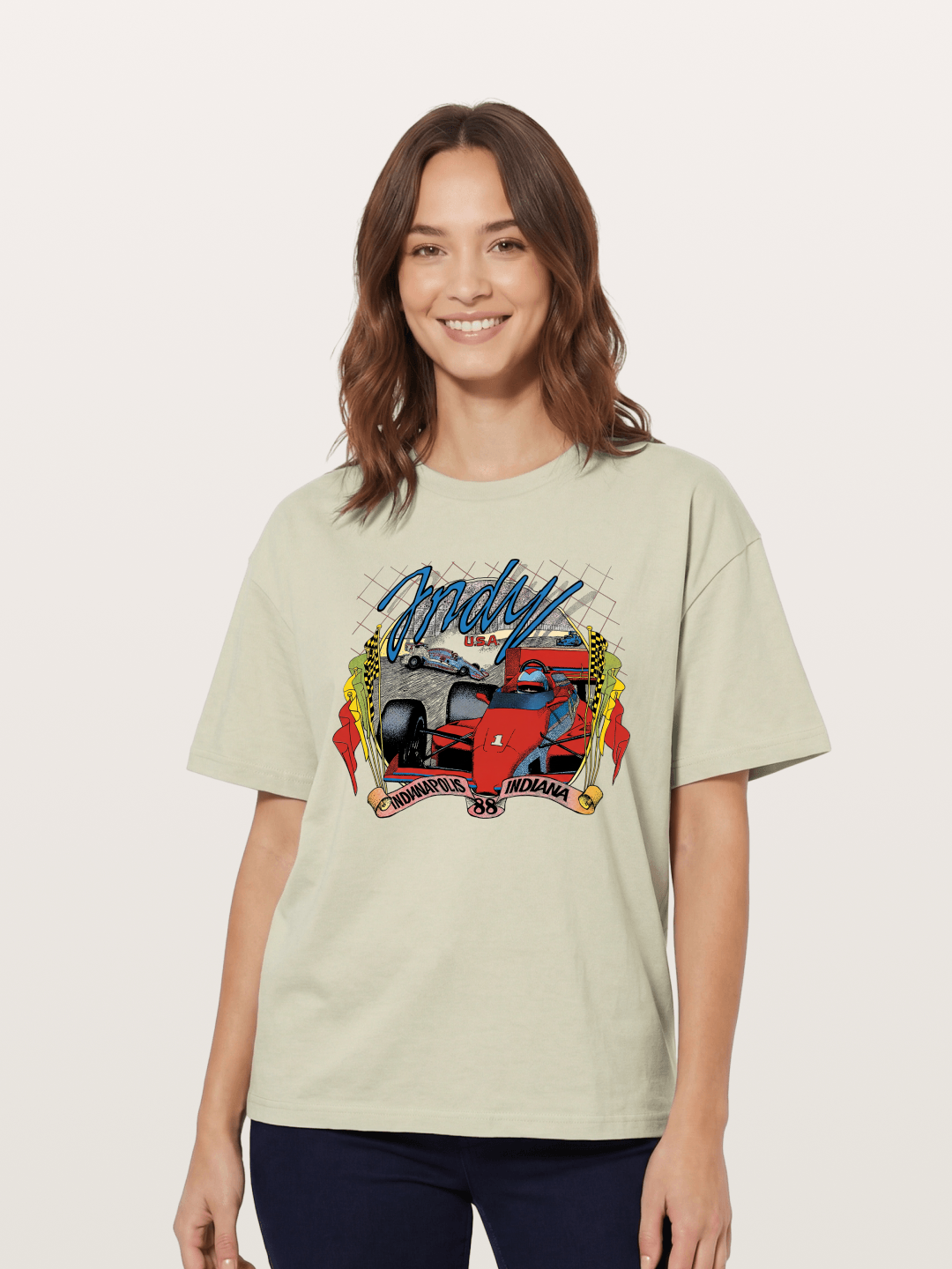Indy 500 Retro Cotton T-shirt