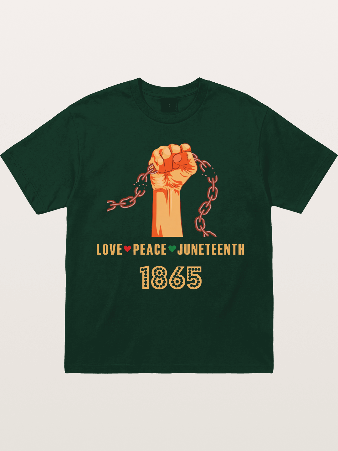 Juneteenth Love Peace Fist Gildan T-shirt