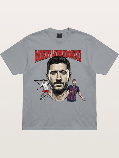 Robert Lewandowski Football Art Gildan T-shirt