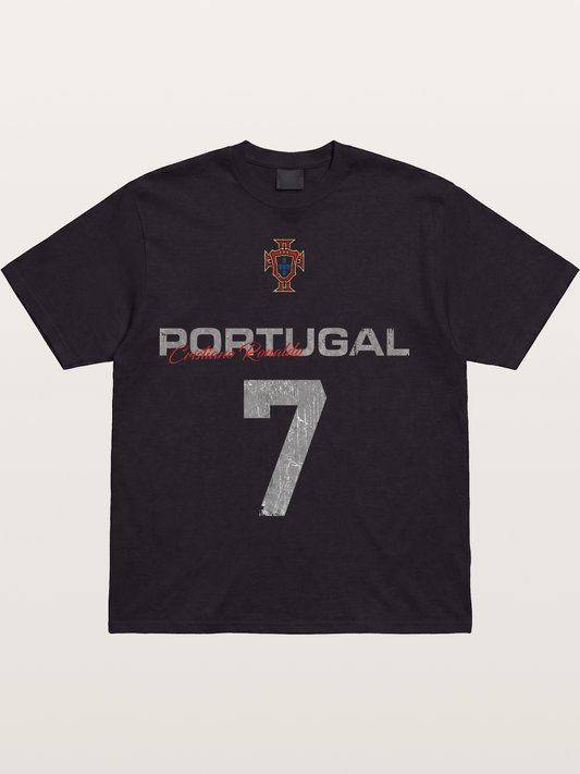 Portugal Ronaldo 7 Jersey Cotton T-shirt