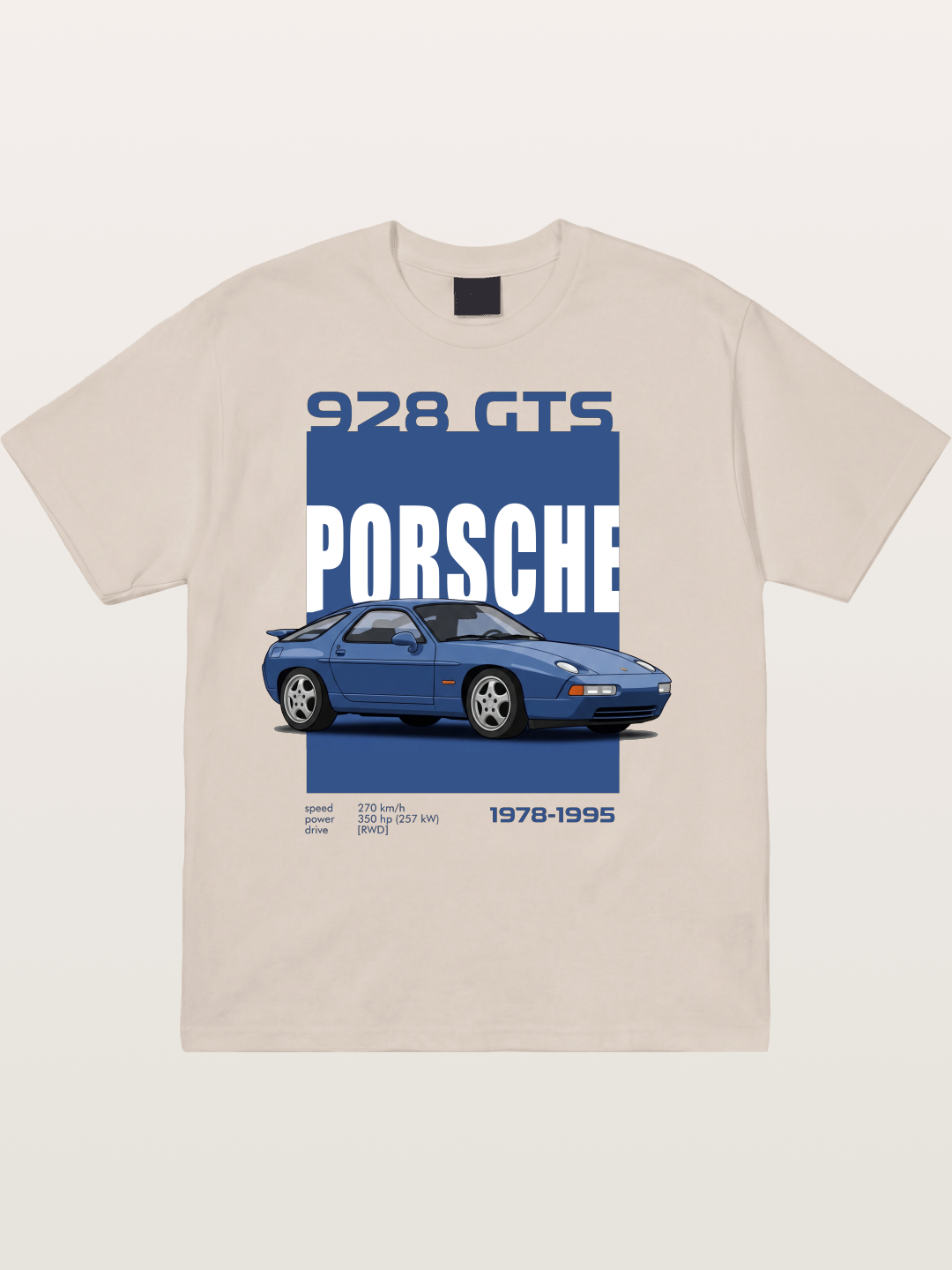 Porsche 928 GTS Blue Classic Cotton T-shirt