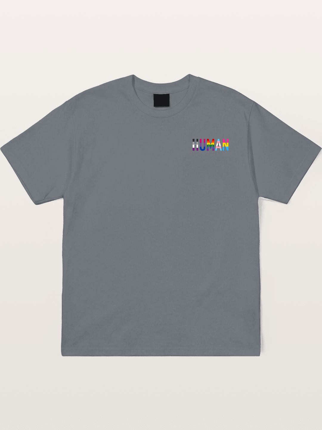 Human Pride Typography Art Cotton T-shirt