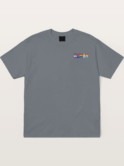 Human Pride Typography Art Cotton T-shirt