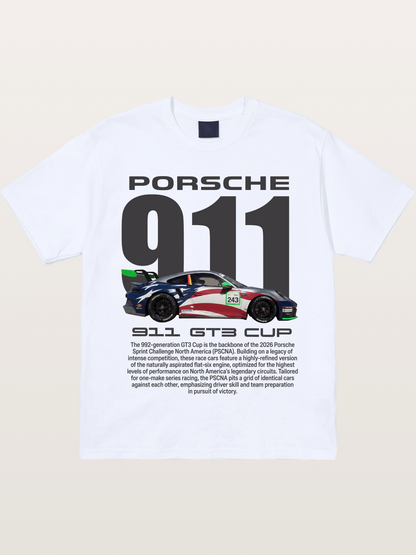 Porsche 911 GT3 Cup American Colors Gildan T-shirt