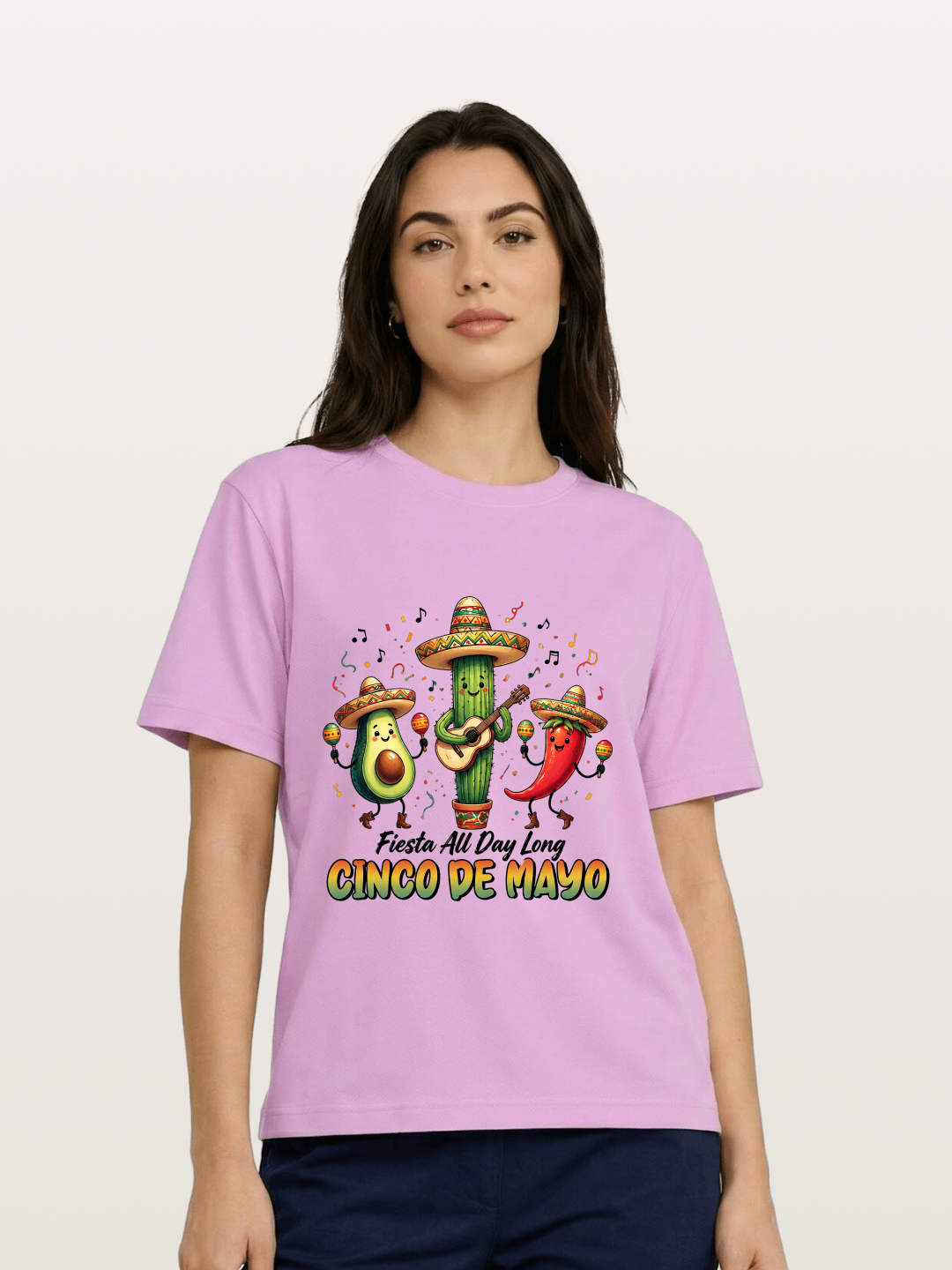 Mexican Fiesta Cartoon Characters Gildan T-shirt