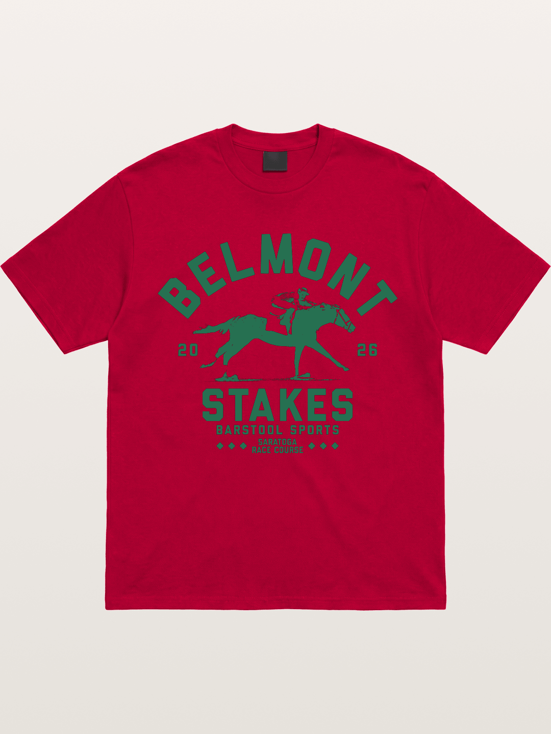 Belmont Stakes Horse Rider Silhouette Gildan T-shirt