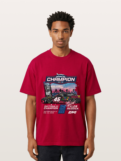 Tyler Reddick 45 Champion Car Art Gildan T-shirt