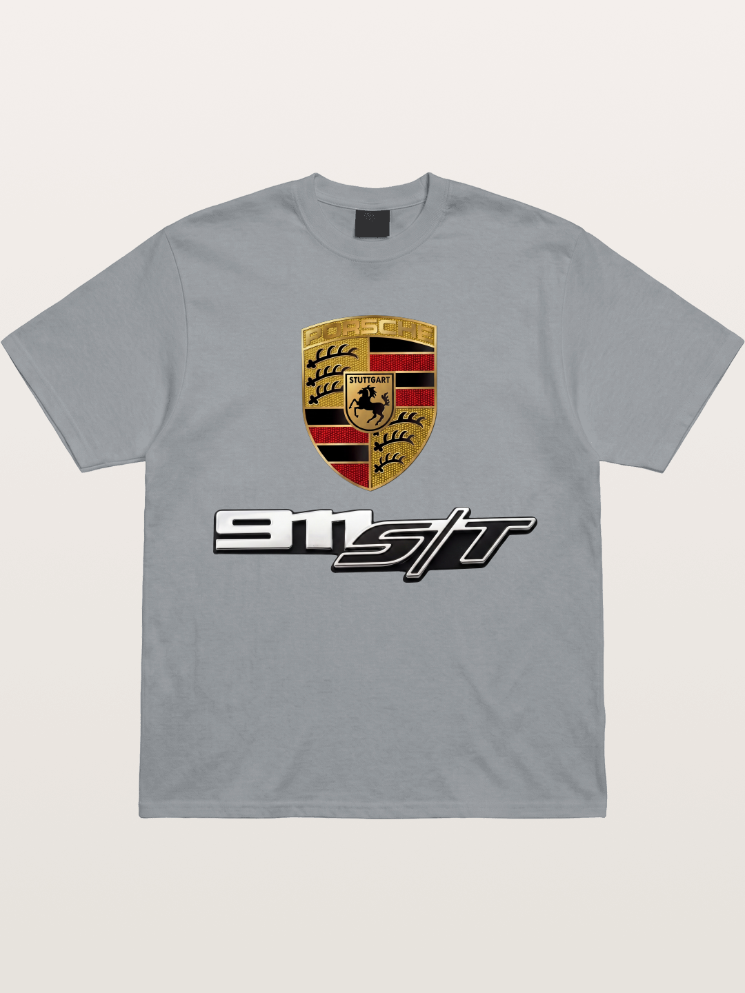 Porsche Crest With 911 ST Gildan T-shirt