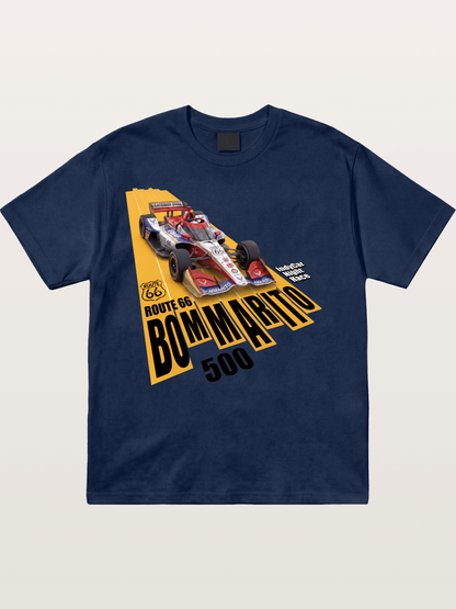 USAF Route66 Race Poster Cotton T-shirt