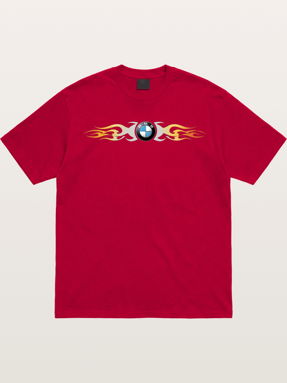 BMW Roundel Flame Stripe Gildan T-shirt