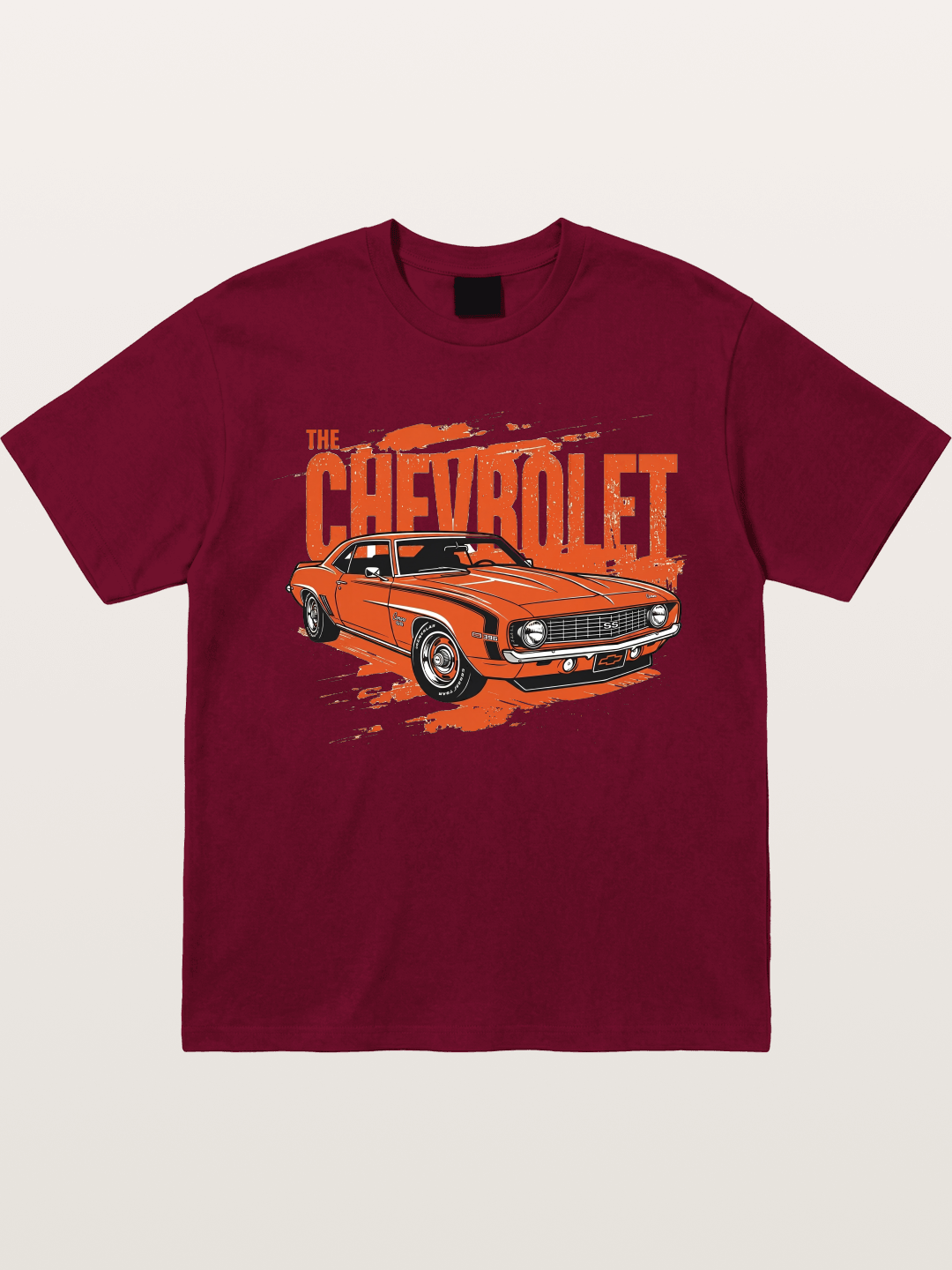 Orange Classic American Car Gildan T-shirt