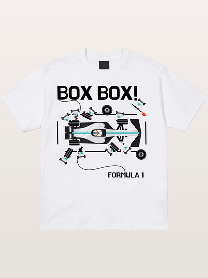 F1 Box Box Pit Stop Graphic Cotton T-shirt