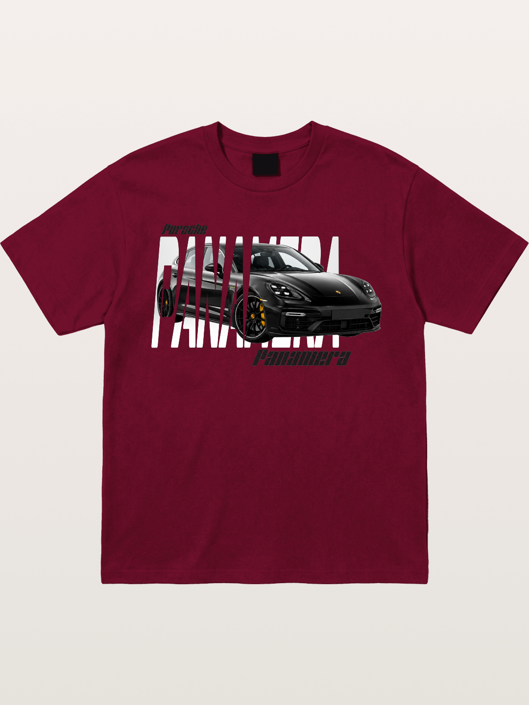 Porsche Panamera Typography Print Gildan T-shirt