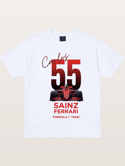 Carlos Sainz Ferrari 55 Art Gildan T-shirt