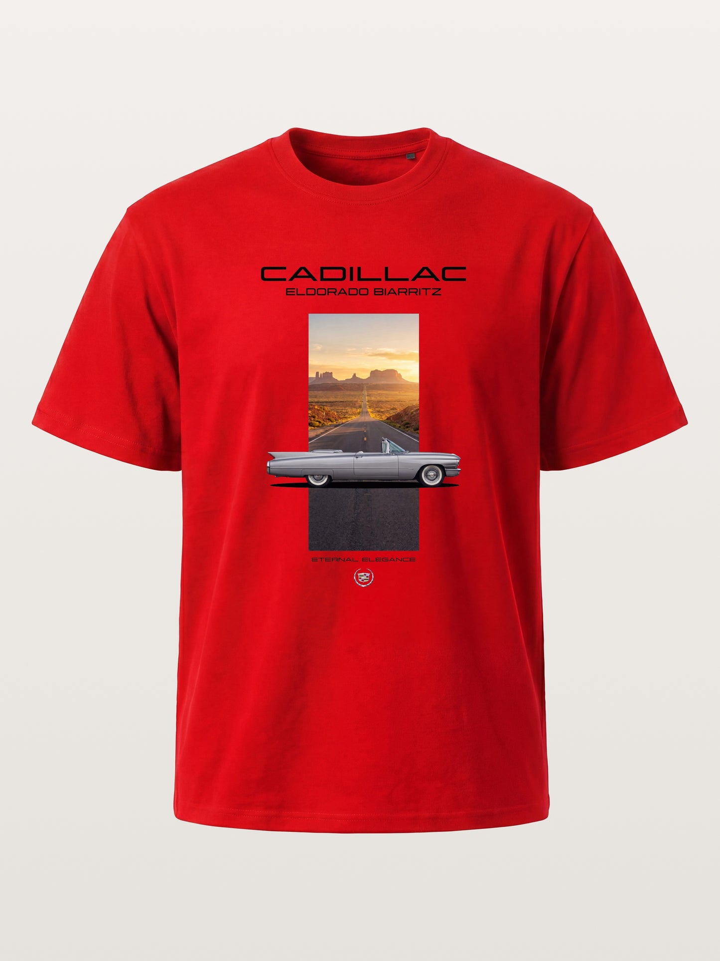 Cadillac Eldorado Desert Sunset Card Cotton T-shirt