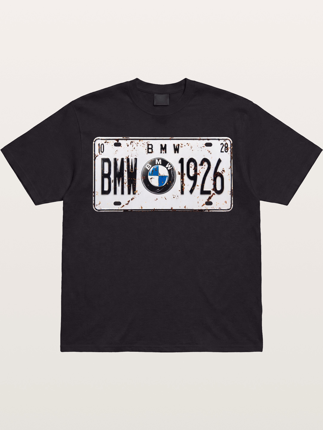 Vintage BMW License Plate Decor Gildan T-shirt