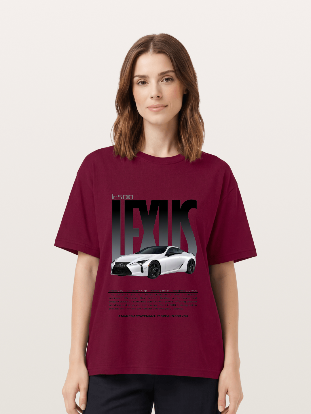 Lexus LC500 Magazine Style Poster Gildan T-shirt