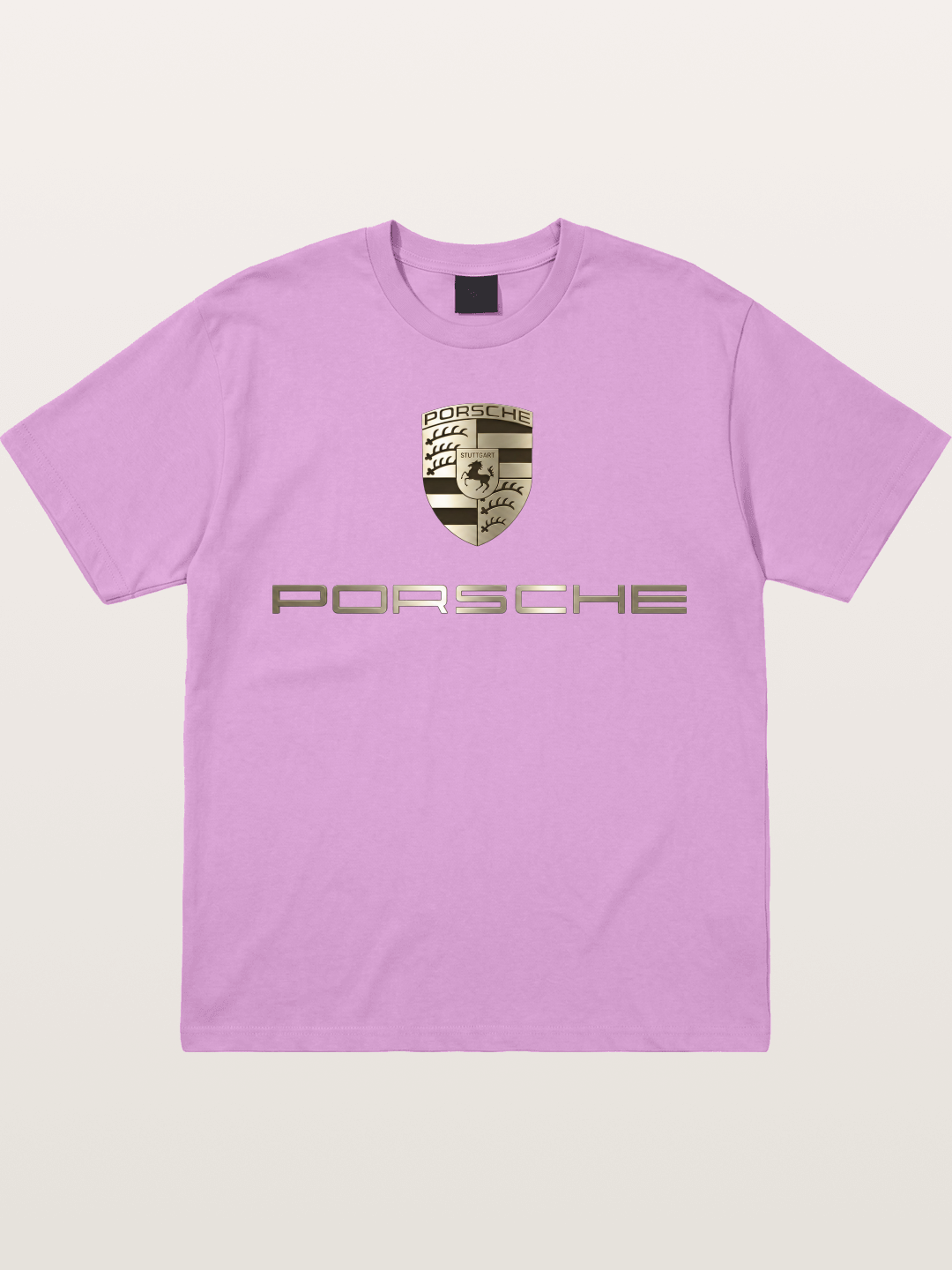 Metallic Porsche Shield Logo Gildan T-shirt