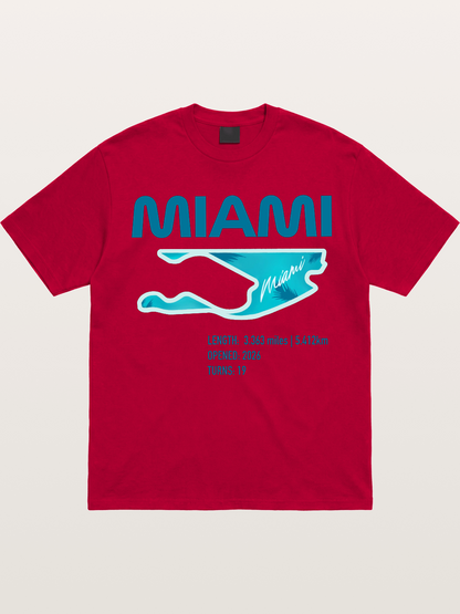 Miami F1 Circuit Map 2026 Gildan T-shirt