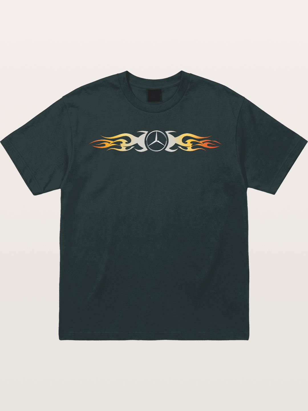 Mercedes Star Flame Stripe Gildan T-shirt