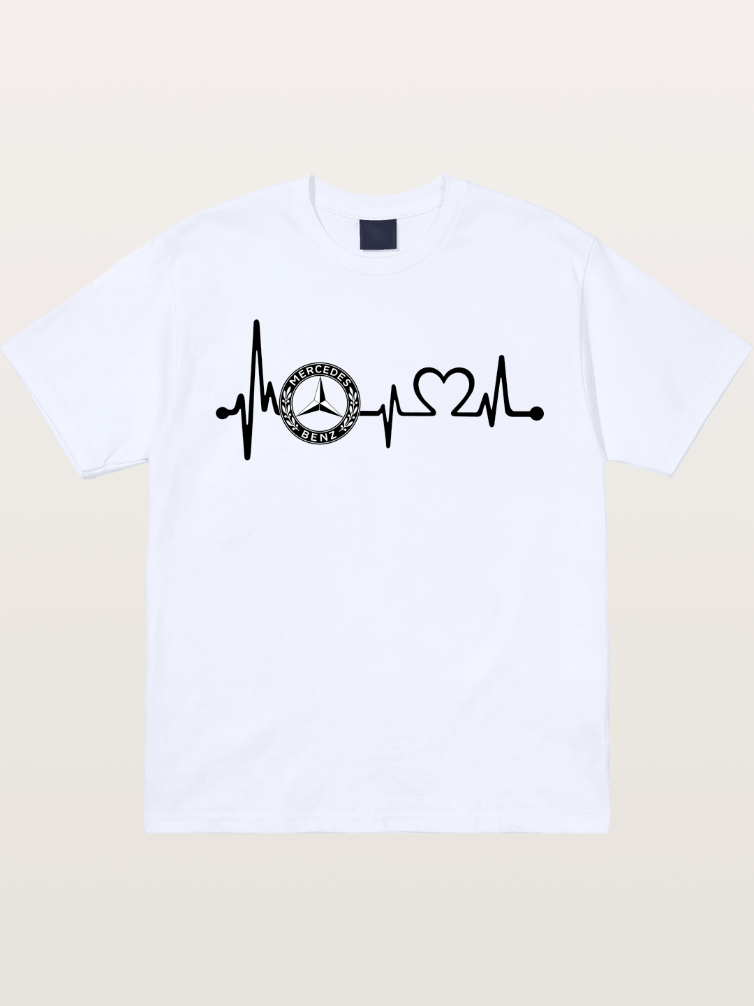 Mercedes Heartbeat Logo Art Gildan T-shirt