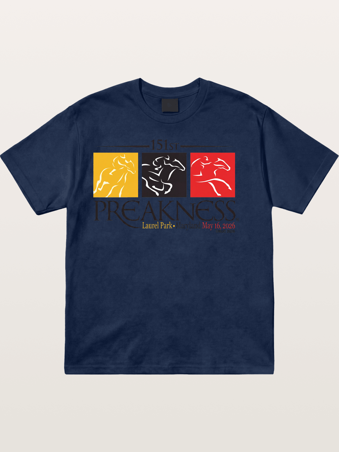 151st Preakness Race Minimal Poster Cotton T-shirt