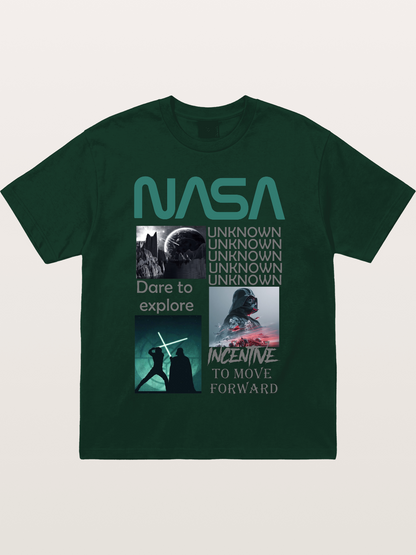 Space Sci-Fi NASA Star Wars Collage Gildan T-shirt