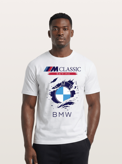 BMW M Colors Tear Effect Cotton T-shirt