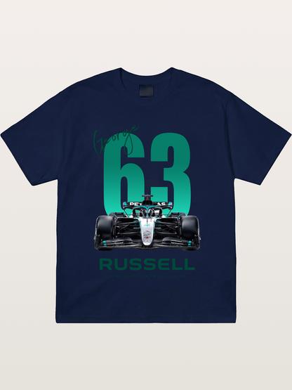 George Russell Mercedes F1 63 Gildan T-shirt