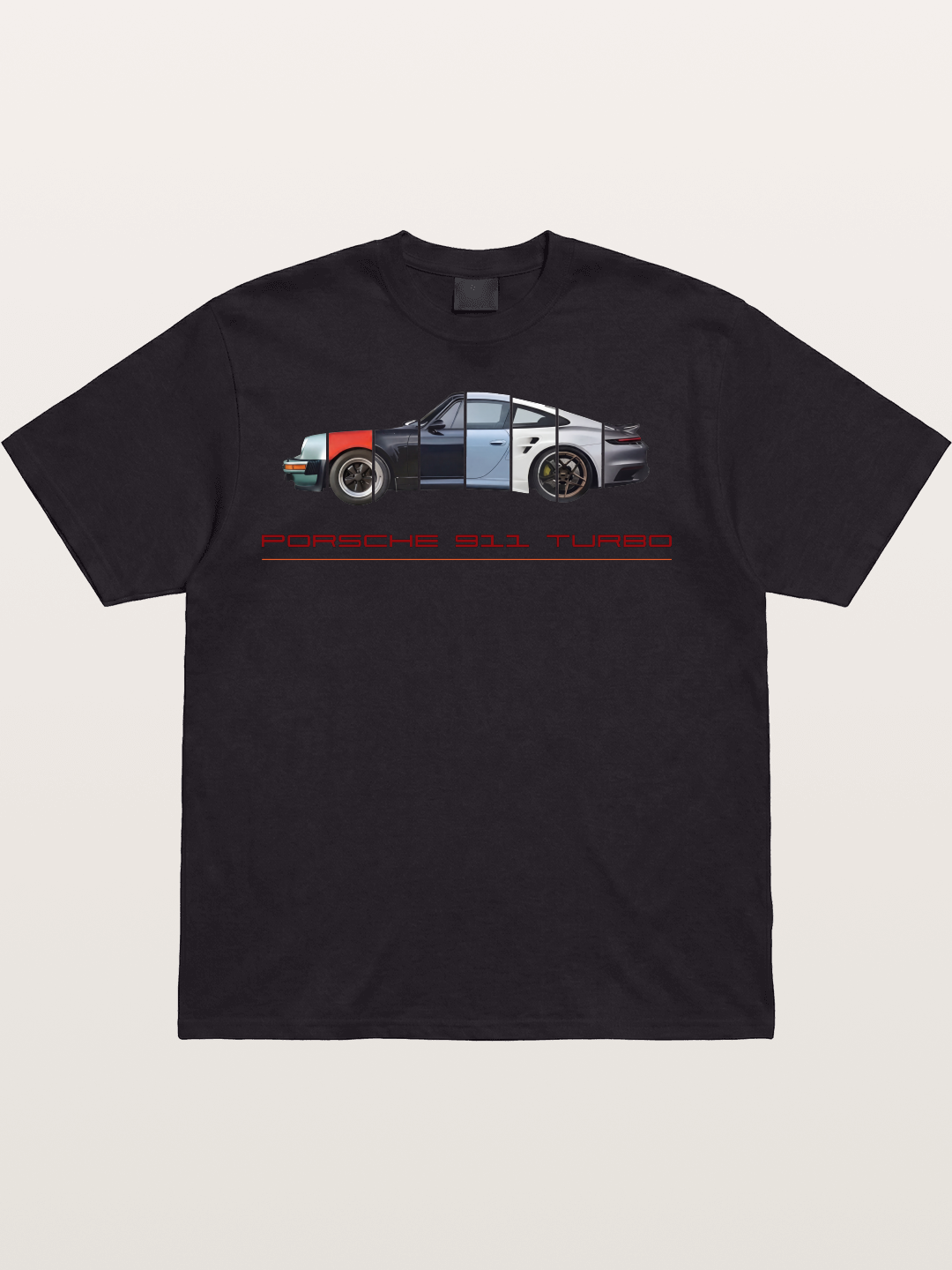 Porsche 911 Turbo Split Sections Cotton T-shirt