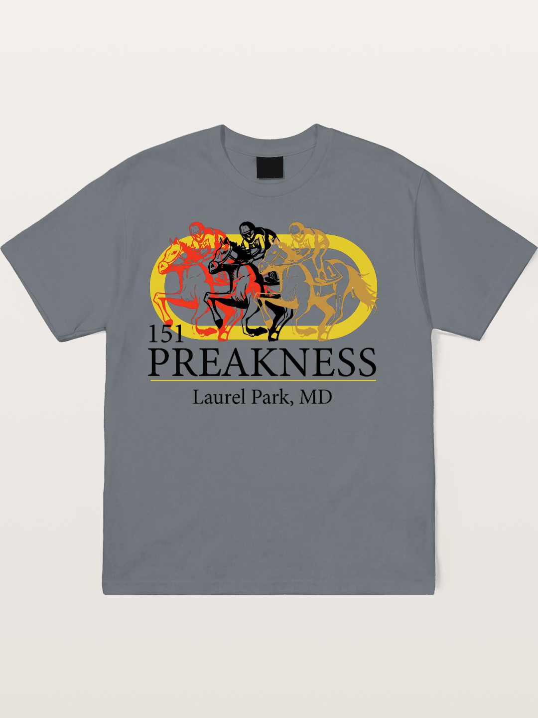 Preakness 151st Horse Racing Art Cotton T-shirt