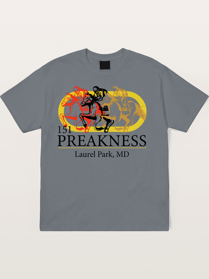 Preakness 151st Horse Racing Art Cotton T-shirt