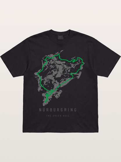 Green Hell Nu?rburgring Track Cotton T-shirt