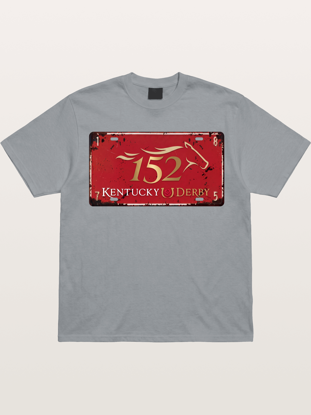 Kentucky Derby 152 License Plate Gildan T-shirt