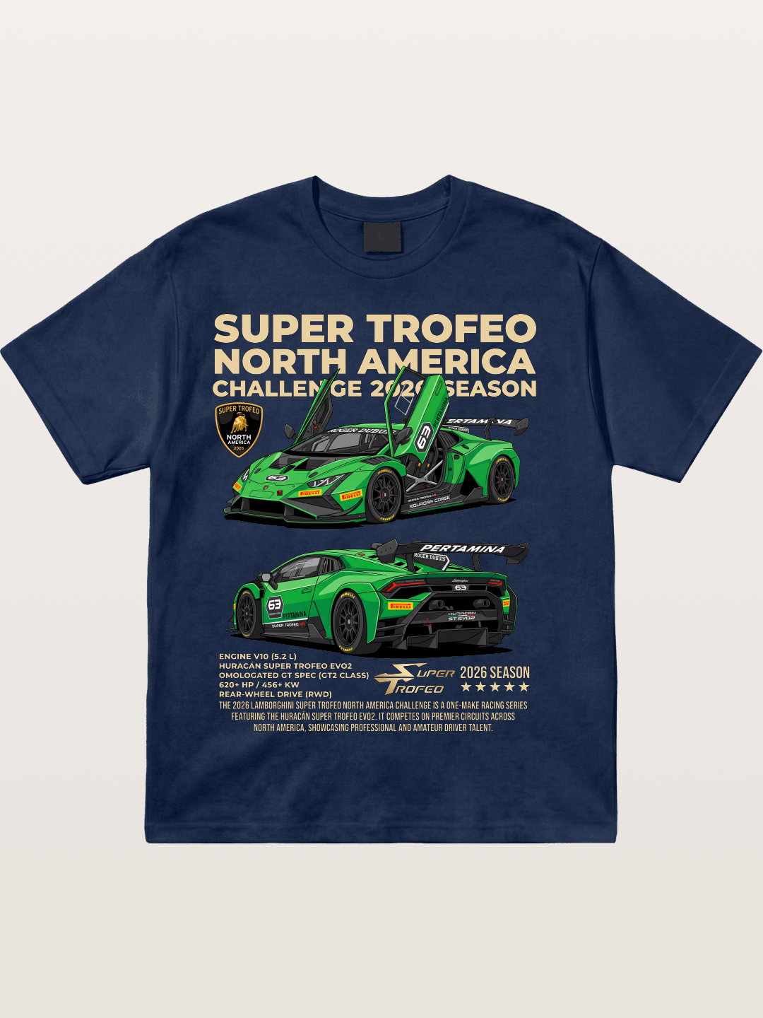 Lamborghini Huracan Super Trofeo Views Cotton T-shirt