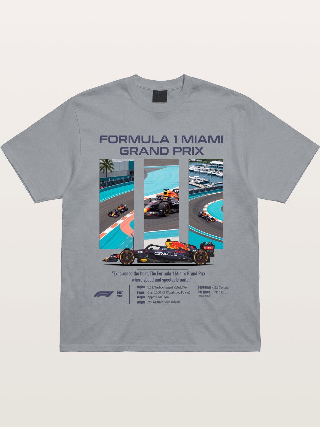 Miami Red Bull Race Art Gildan T-shirt