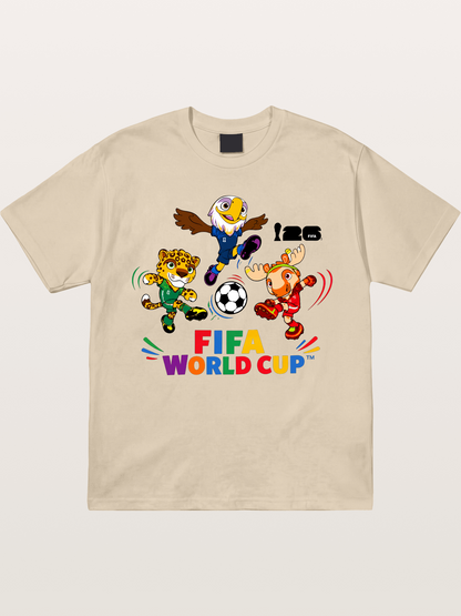 FIFA World Cup Mascots Print Gildan T-shirt