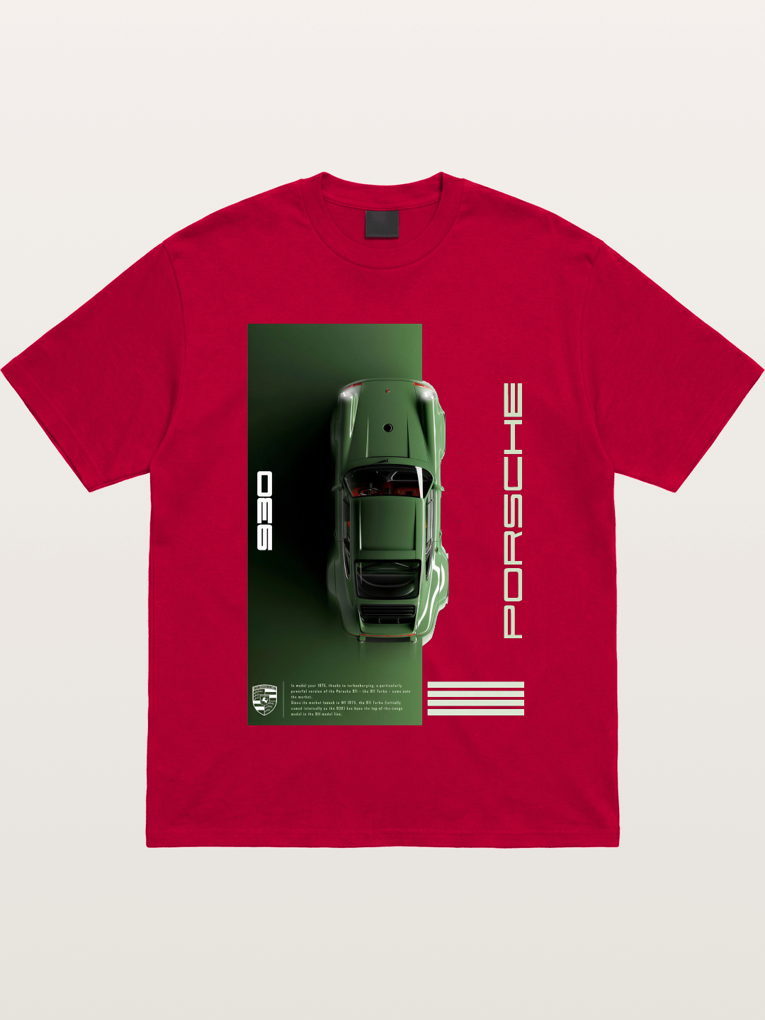 930 Porsche Green Top View Gildan T-shirt
