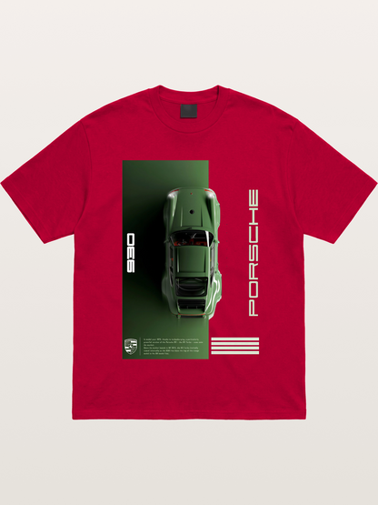 930 Porsche Green Top View Gildan T-shirt