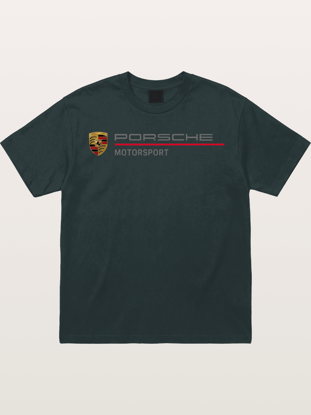 Porsche Motorsport Striped Logo Gildan T-shirt