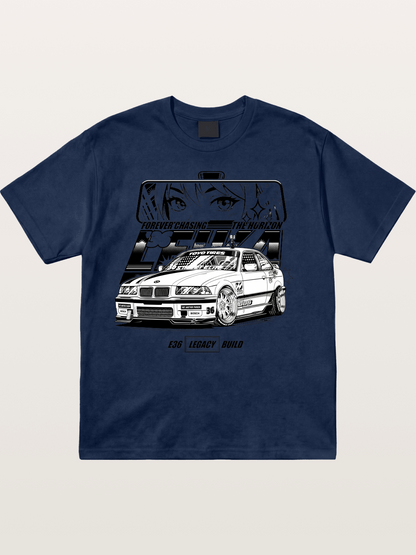 Vintage Race Car Cotton T-shirt