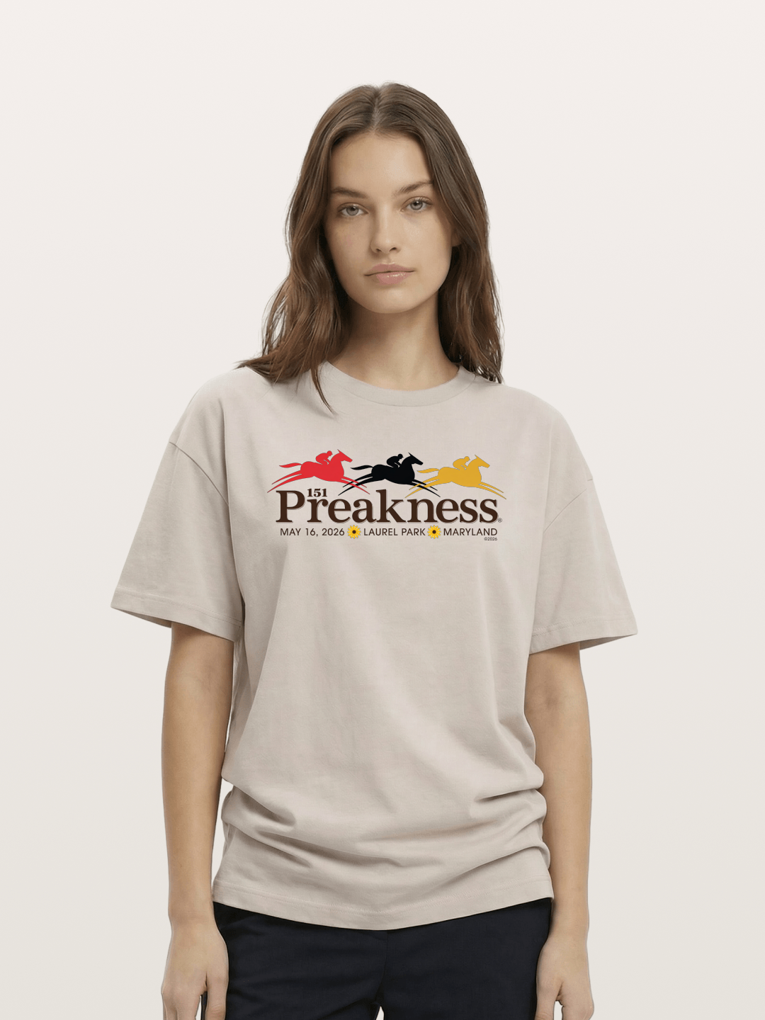 2026 Preakness Stakes Event Graphic Cotton T-shirt