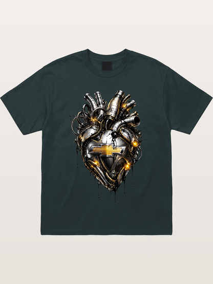 Chevrolet Engine Heart Graphic Gildan T-shirt