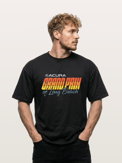 Sunset Grand Prix Typography Gildan T-shirt