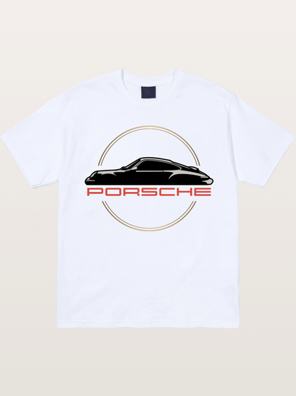 Porsche Silhouette Logo Art Gildan T-shirt