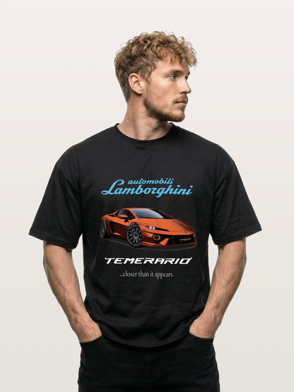 Lamborghini Temerario Orange Sports Car Gildan T-shirt
