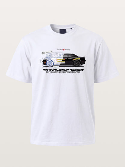 Blueprint Hellcat Spec Poster Gildan T-shirt