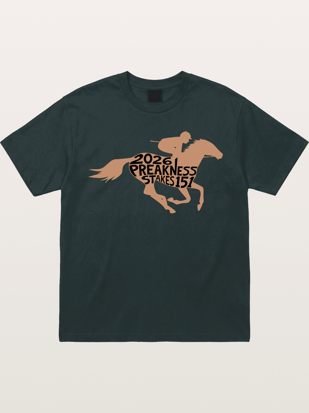 Preakness Stakes 151 Horse Silhouette Gildan T-shirt